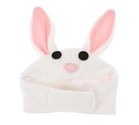 LIGHTAOTAO Warm Cotton Pet Bunny Ear Hat for Small Animals Cozy Easter Rabbit Cosplay Costume for Hamsters Guinea Pigs and Chinchillas for Halloween Birthday Parties and Photo Shoots