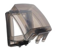 LIGHTAOTAO Waterproof Size 12x10.5x5cm Receptacle Cover Box Dustproof Design, Easy Installation, Plastic Material Black for Wall Switches and Plugs Suitable for Bathroom and Public Spaces