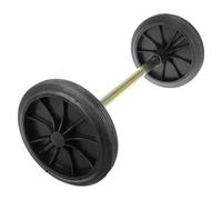 LIGHTAOTAO Wheelie Bin Wheels Replacement Rubber Wheel for Garbage Can with Hollow Shaft, Convenient to Use and Easy Replacement for Outdoor Gallon Trash Can Random Color
