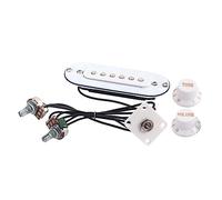 LIGHTAOTAO White Iridescent Shell Magnetic Electric Guitar Pickup Ukulele Pickup for Guitar Tuning Tool