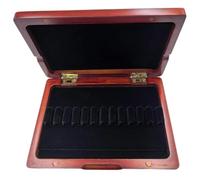 LIGHTAOTAO Wooden Reed Holder Box Compact and Easy to Carry with 12 Secure Slots, Polished Burrfree Exterior, and Smooth Hinge Mechanism for Saxophone and Oboe Reeds for Travel or Stage Use