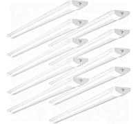 Lightasea 10Pack 50W LED Batten Light 6500K Daylight, 5FT 145cm Linkable LED Garage Lighting, 5000LM Super Bright LEDs Fluorescent Lights with 20cm Power Cord for Garage Workshop Office