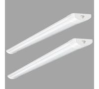 Lightasea 40W LED Batten Light 6500K Daylight, 4FT 115cm Linkable LED Garage Lighting, 4000LM Super Bright LEDs Fluorescent Lights with 20cm Power Cord for Garage Workshop Office