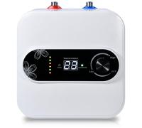 Lightasea Mini Electric Water Heater, 1.5KW 220V Under Sink Water Heater with 10L Water Tank, Instant Hot Water IP4X Waterproof with LCD Digital Display & Temperature Knob