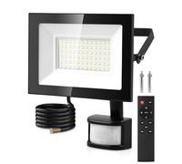 Lightasea Security Lights Outdoor Motion Sensor, 50W PIR Security Light with Remote Control, IP66 Waterproof LED Motion Sensor Light Outdoor, 5000LM 6500K PIR Floodlight for Garden, Backyard, Garage