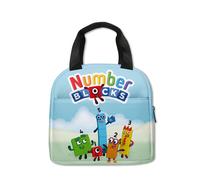 (LightBlue) Numberblocks Lunch Bags Ice Bag Thermal Insulated Cooler Students Kids Picnic