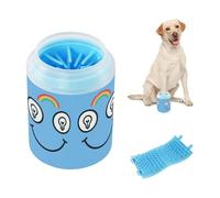 Lightbulb Inspired Look Reusable Paw Cleaning Cup Soft Silicone Brush Feet Cleaning Machine for Small Medium Large Breed Dogs, Cats