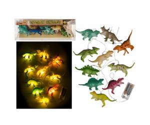 Lightchain Dinosaur - String Of 10 Dinosaur LED Lights - Wall/Home Decoration