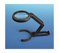 Lightcraft Foldable LED Magnifier with Built in Stand, Black