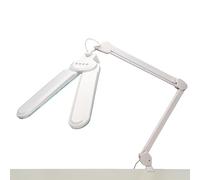 Lightcraft Hobby Task Lamp with Double-Head - 140 SMD LEDs with 3000-6500K Dual Dimmer - for Office, Home, Model Building, Art, Craft and Electronics