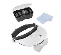 Lightcraft LC1766 Pro LED Magnifier Headband with Bi-Plate Magnification, White, 7.0 cm*28.0 cm*22.5 cm