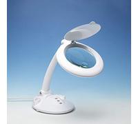 Lightcraft LED Magnifier Table Lamp with Organiser Base, White