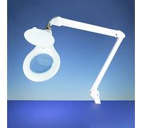 Lightcraft Professional Long Reach LED Magnifier Lamp, White
