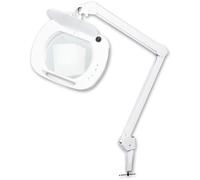 Lightcraft LED Wide Lens Magnifier Lamp, white