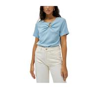 Salsa Jeans 21009405 Short Sleeve Blouse Blue M Woman