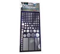 LightDims Silver Edition - Light Dimming LED Covers/Light Dimming Sheets for Metallic, Aluminum Colored Electronics and Appliances and More. Dims 80-90% of Light, in Retail Packaging.