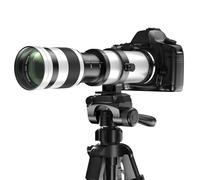Lightdow 420-800mm F/8.3 Manual Zoom Lens for Canon EOS R/RP/R5/R6/R7/R8/R10/R50/R100 - Super Telephoto Lens with Massive Zoom Range for Wildlife & Sports Photography White