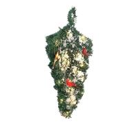 Lighted Christmas Decoration Light Up Winter Holiday Decoration | Dangling Artificial Christmas Tree for Front Door Living Room Dining Room Party Homeowners Collectors