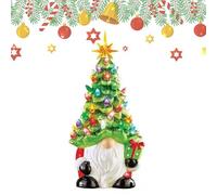 Lighted Christmas Gnomes Decorations, Mini Prelit Xmas Holiday Decor for Tabletop Home Room Table Fireplace Office