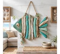 Lighted Coastal Fish Wall Decor, Nautical Wall Hanging (NO Lignt)
