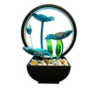 Lighted Desktop Fountain,Indoor Waterfall Landscape,Indoor Fountain,Relieve Stress,Layered Design,Continuous Circulation Of Water,Suitable For Living Room,Bedroom,Dining Room,Hoste