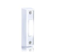 Lighted Doorbell Button, Wired Door Bell Push Button Replacement Door Bell Push Buttons LED Door Chime Wall Mounted Doorbell Switch Garage Doorbell Button (White Light)