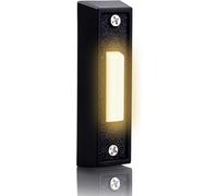 Lighted Doorbell Button, Wired Door Bell Push Button Replacement Door Bell Push Buttons LED Door Chime Wall Mounted Doorbell Switch Garage Doorbell Button (White Light)