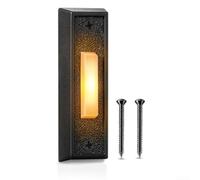 Lighted Doorbell Button Wired Door Bell Push Buttons ABS LED Door Chime Wall Mounted Wall Mounted Door Opener Switch 2.8x0.86x0.59 inch