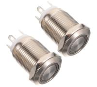 Lighted Doorbell Push Button Replacement 3v 2 Pack Circular