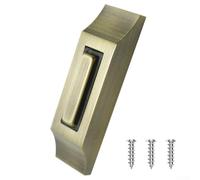 Lighted Doorbell Push Button, Wall-mounted Illuminated Metal Door Bell Button With Screws, DC 12-24V Wired Door Bell Push Button For Most Door Chime