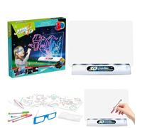 Lighted Drawing Board | 3D Whiteboard Lightboard for Painting, Spelling, Tracing and Drawing Pad, Fluorescent Painting Board