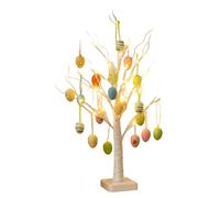 Lighted Egg Tree - Colorful Crackle Branch Decor, Usb Battery Powered Plant | Nursery Bedside Fireplace Holiday Valentines Centerpiece Desk Lounge Room Seasonal Springtime Interior Decoration