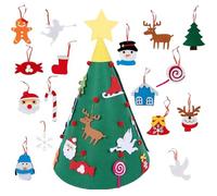Lighted Felt Christmas Tree - Kit With Accessories For Kids | Creative Craft Christmas Tree For Suitable For Living Room, Bedroom, Navide Decoration