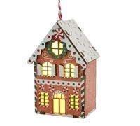 Lighted Gingerbread House - Holiday LED Decor, Christmas Gingerbread House with Lights | Festive Gingerbread Village for Christmas, Light-Up Holiday Decor for Home, Illuminated xmmas Table Display