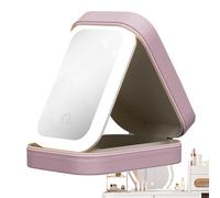 Lighted Makeup Case | LED Cosmetic Holder Makeup Organizer Portable | Dustproof Bag With Handle For Travel Trip Tour