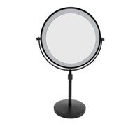 Lighted Makeup Mirror, Dual Sided Design with 3 Color LED Lights and Adjustable Height, Touch Control for Vanity and Makeup (10X)
