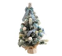 Lighted Mini Christmas Tree - 19.7in Artificial Christmas Tree for Desktop Decoration Ideal for Bedrooms & Living Rooms Festive Holiday Décor