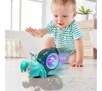 Lighted Music Toy - Musical Crawling With Lights And Sounds, Interactive Baby | Sensory Enhancement Educational Moving For, Boys Girls, Fun Learning Gift Early Development Playtime