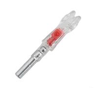 Lighted Nocks for 5.2mm Arrows with LED Illumination Activated by Bowstring for Enhanced Visibility During Hunting and Target Tracking (Red)