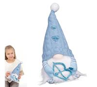Lighted Valentine's Gnomes, Romantic Dwarf Doll, Cloth Table Ornament, Adorable Valentine's Day Figurine for Home Decor, Perfect for Celebrating Love, Adds a Touch of Whimsy to Your Celebration, 30 cm