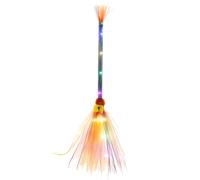 Lighted Witch with LED Lights - Broomstick Prop for Halloween Costume Party & Decoration Tyj749 (Yellow, A)
