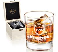 LIGHTEN LIFE 30th Birthday Gifts for Men 340 ML,1996 Whiskey Glass in Valued Wooden Box,30th Bday Gift Ideas,30 Years Old Gag Gifts