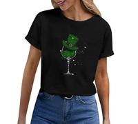 Lightening Deal Of Day Number Day T Shirt St Patricks Day Balloon Arch Ladies Plus Size T Shirts St Patricks Leggings St Patricks Day Coins Saint Patrick Day Decoration Warehouse Clearance Black