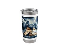 Lightening Over The Pyramids of Egypt Stainless Steel Insulated Tumbler