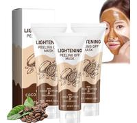 Lightening Peel off Mask,Instant whitening Niacinamide whitening Peel-Off Mask, Brightening Hydrating & Revitalizing Mask, Deep Cleansing Face, Anti-Aging Exfoliating Mask (3 Pcs)
