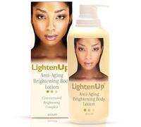 LightenUp, Anti-Aging Skin Brightening Body Lotion - 14fl oz / 400ml - For Body, Armpits, Elbows, Body Lotion, Moisturising Properties, with Argan Oil and Shea Butter