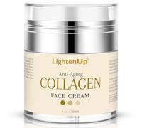 LightenUp Collagen Cream for Face - 1 fl oz / 30 ml - Antiaging, Fine Lines and Neck, Moisturizing and Hydrating Creams, Age Spots, with Hyaluronic Acid, for Women and Men, Made in USA