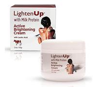 LightenUp, Lactic Acid Cream | 3.4 Fl oz 100ml | Skin Brightening Creams | Helps Remove Pigments on : Body, Knees, Underarms, Armpit, Intimate Parts, Face