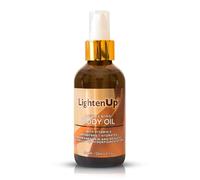 LightenUp, Skin Brightening Body Oil - 4.2 fl oz / 125 ml - Hyperpigmentation Body Seum, Dark Spot Remover, for Men and Women with Vitamin E, Shea Butter, Almond Oil