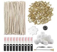 Lighter Accessories Flints Wick for Zippo: 180 Piece Lighter Maintenance Set (100 Flint, 50 Wicks, 10 Oil Saving Mats, 10 Felt, 6 Watts, 1 Flint Coil Spring, 1 Ignition Wheel, 1 Tweezers)